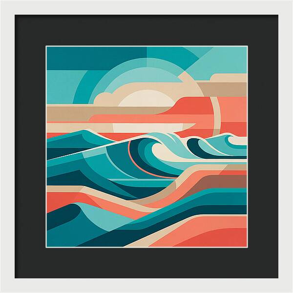 Vibrant Wave Landscape