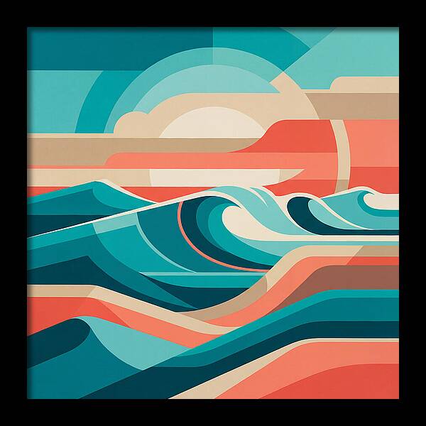 Vibrant Wave Landscape