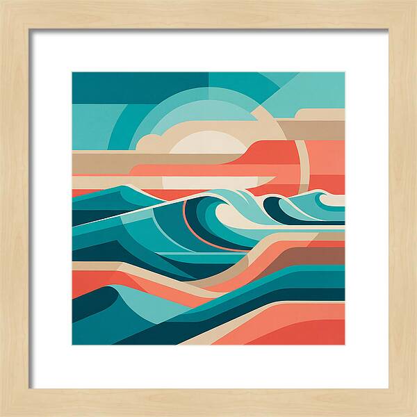 Vibrant Wave Landscape