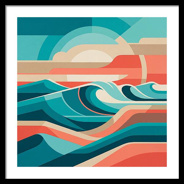 Vibrant Wave Landscape