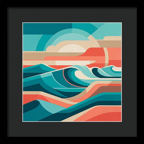 Vibrant Wave Landscape