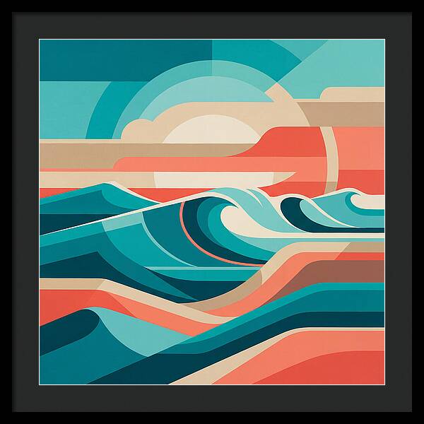 Vibrant Wave Landscape
