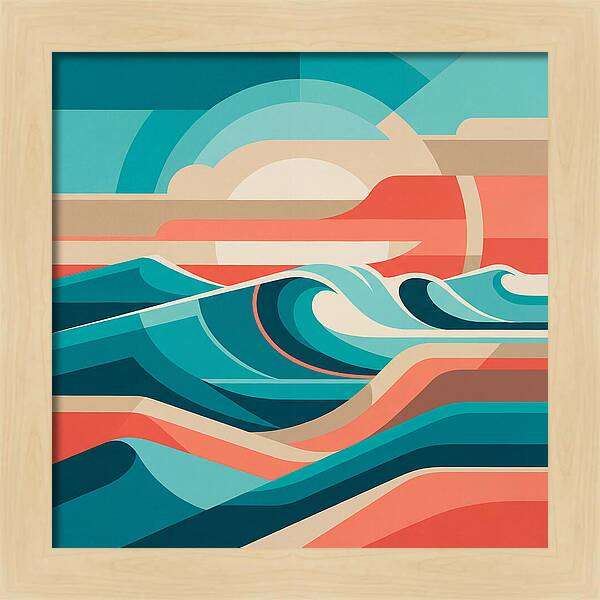 Vibrant Wave Landscape
