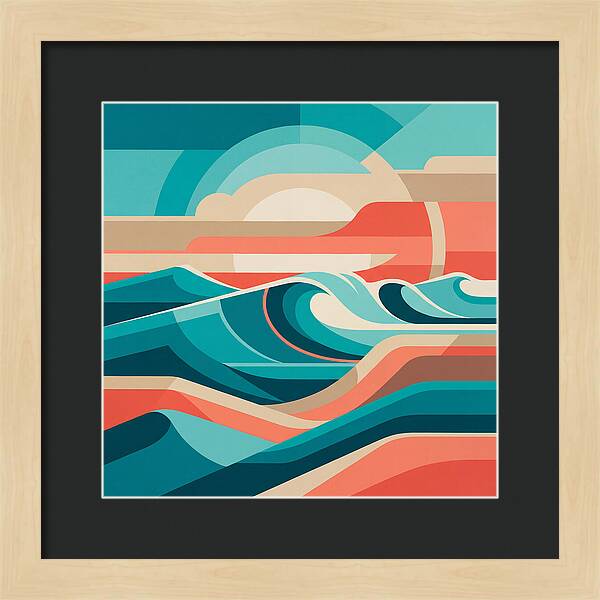 Vibrant Wave Landscape