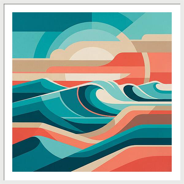 Vibrant Wave Landscape