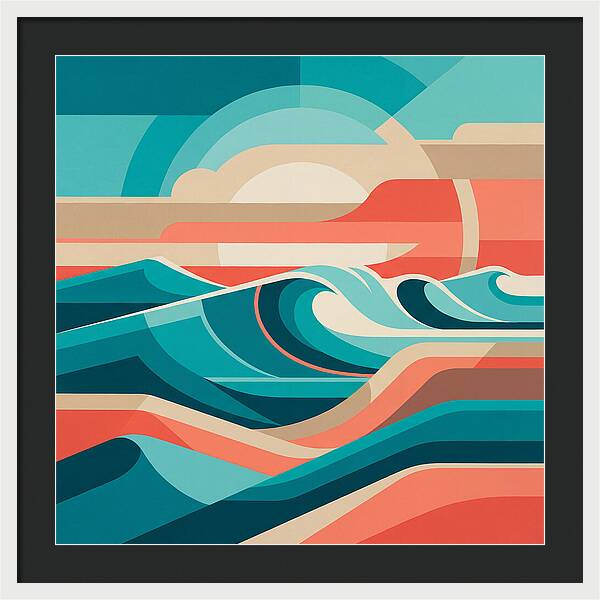 Vibrant Wave Landscape