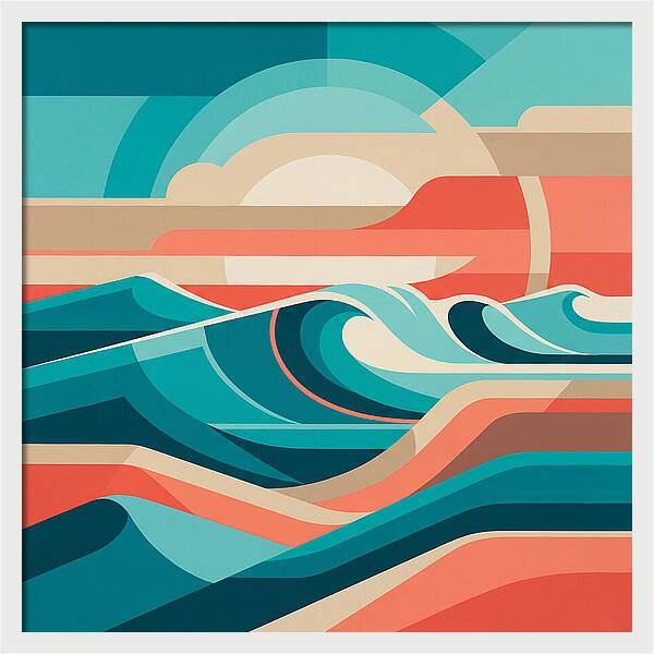 Vibrant Wave Landscape