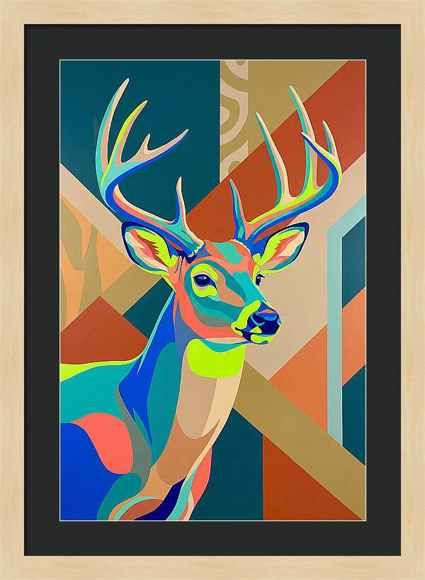 Vibrant Whitetailed Deer Portrait