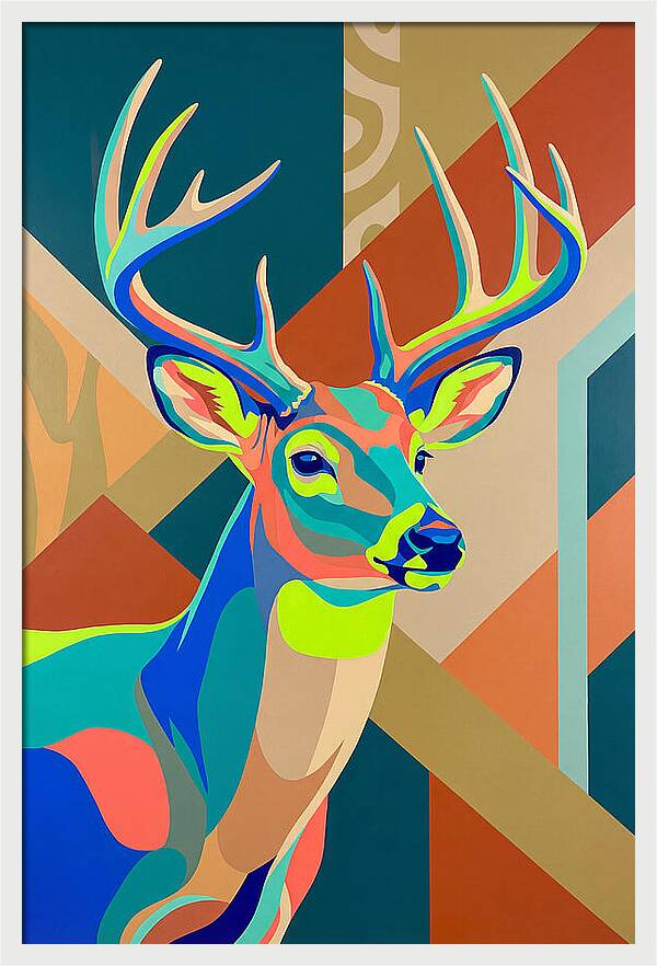 Vibrant Whitetailed Deer Portrait