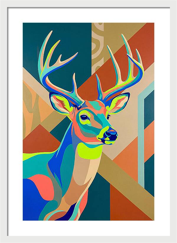 Vibrant Whitetailed Deer Portrait