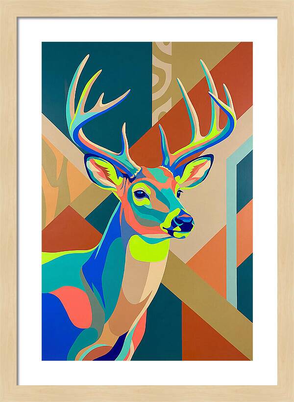 Vibrant Whitetailed Deer Portrait