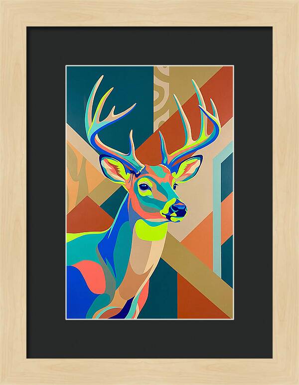 Vibrant Whitetailed Deer Portrait