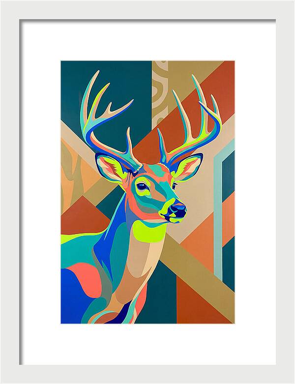 Vibrant Whitetailed Deer Portrait