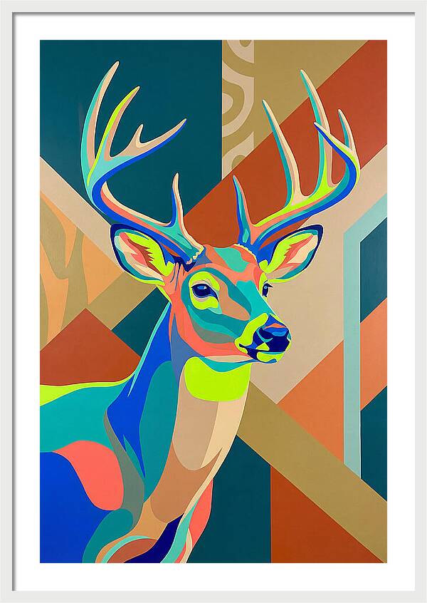 Vibrant Whitetailed Deer Portrait