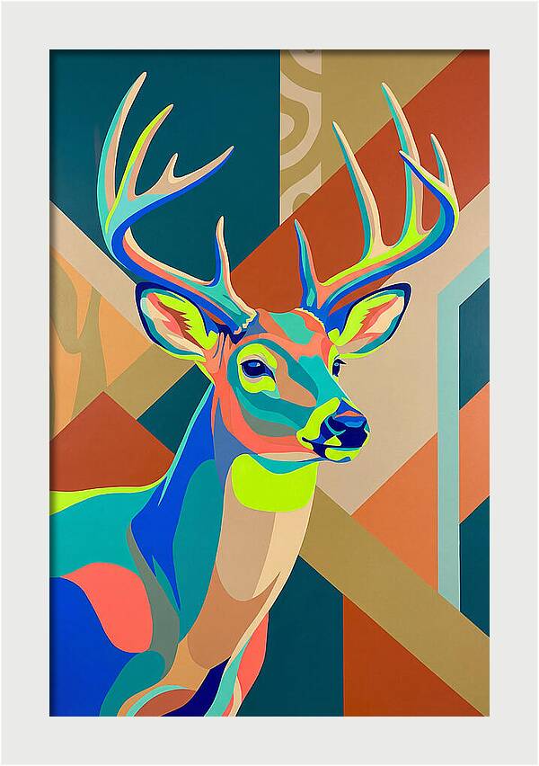Vibrant Whitetailed Deer Portrait