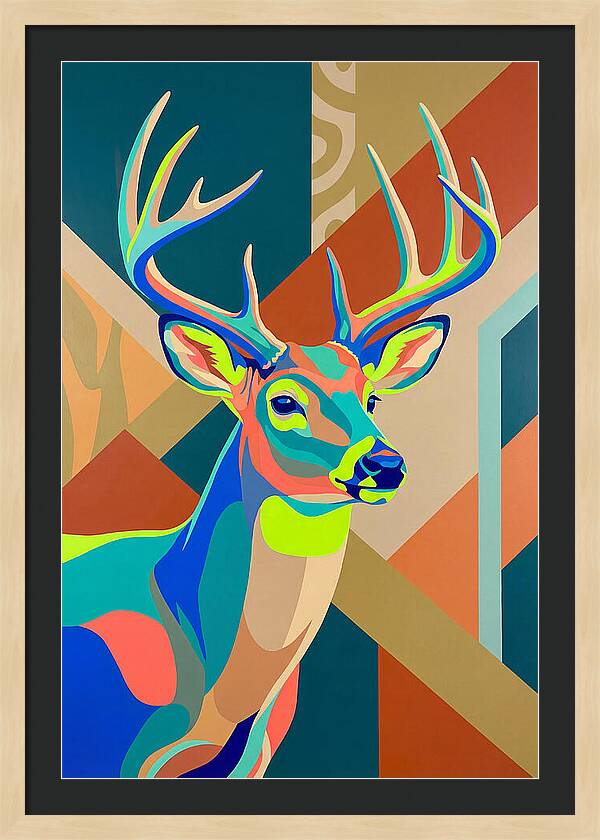 Vibrant Whitetailed Deer Portrait