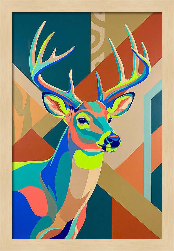 Vibrant Whitetailed Deer Portrait
