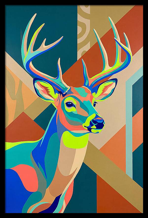 Vibrant Whitetailed Deer Portrait