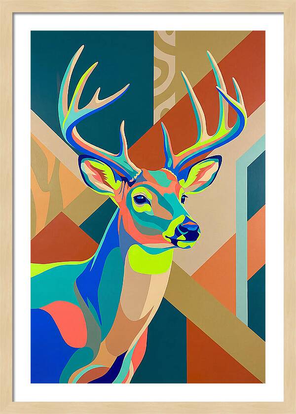 Vibrant Whitetailed Deer Portrait