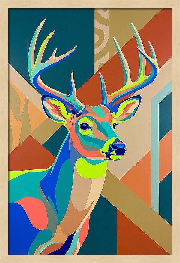 Vibrant Whitetailed Deer Portrait