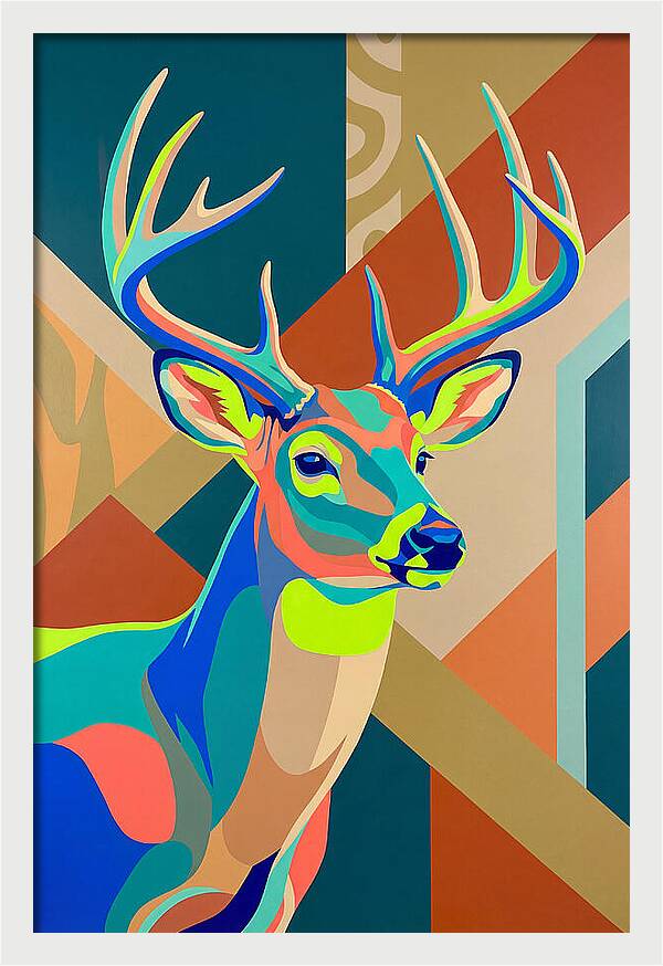 Vibrant Whitetailed Deer Portrait