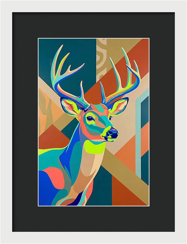 Vibrant Whitetailed Deer Portrait