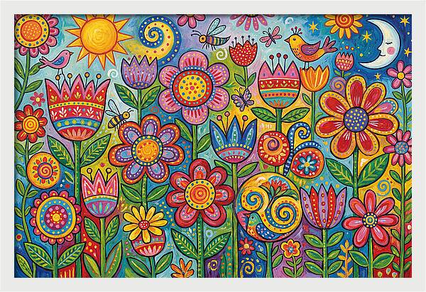 Vibrant Wildflower Garden
