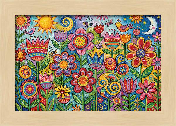 Vibrant Wildflower Garden