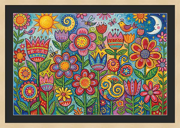 Vibrant Wildflower Garden