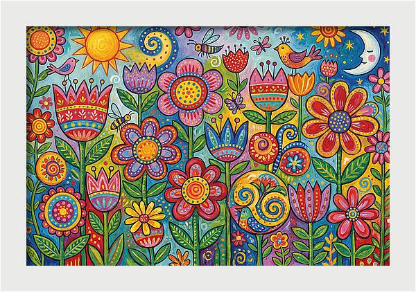 Vibrant Wildflower Garden