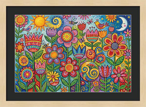 Vibrant Wildflower Garden