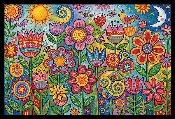 Vibrant Wildflower Garden