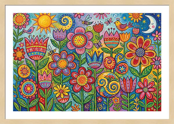 Vibrant Wildflower Garden
