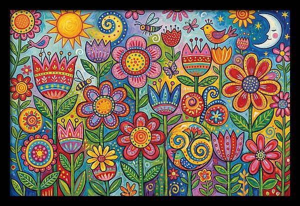 Vibrant Wildflower Garden