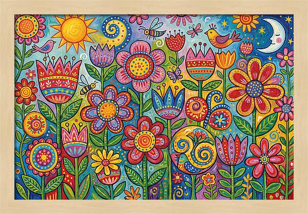 Vibrant Wildflower Garden