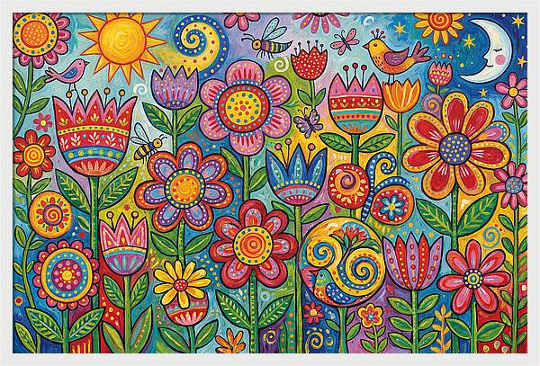 Vibrant Wildflower Garden