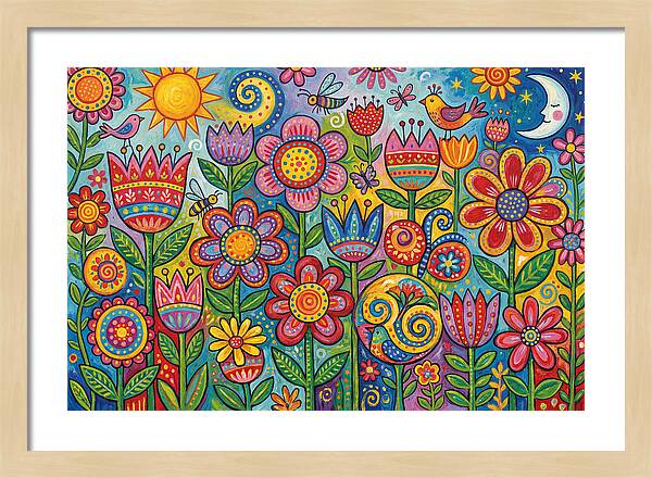 Vibrant Wildflower Garden
