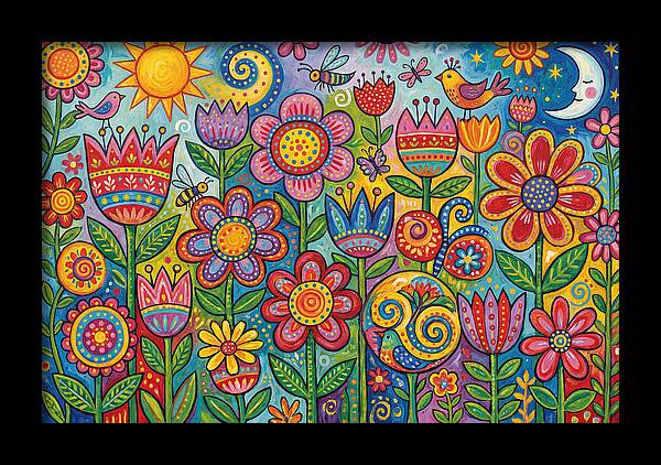 Vibrant Wildflower Garden