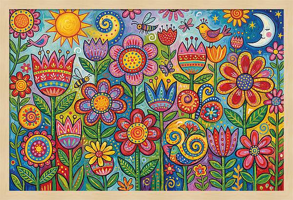 Vibrant Wildflower Garden