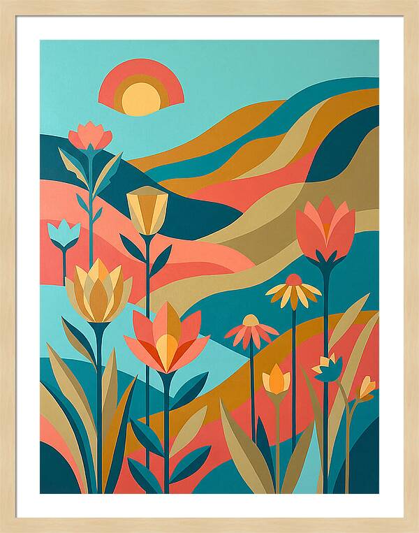 Vibrant Wildflower Landscape
