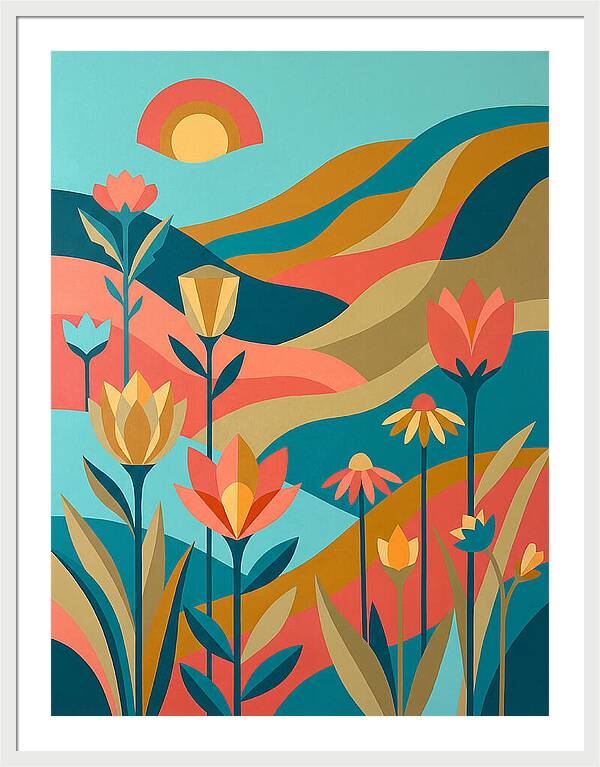 Vibrant Wildflower Landscape
