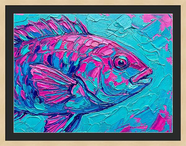 Vibrant Wrasse In Bold Colors