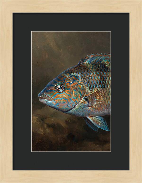 Vibrant Wrasse Portrait