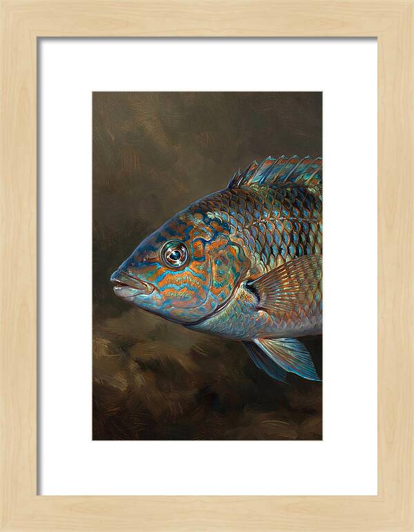 Vibrant Wrasse Portrait