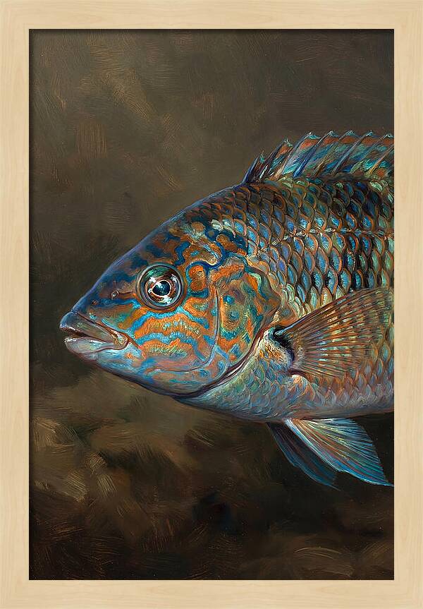 Vibrant Wrasse Portrait