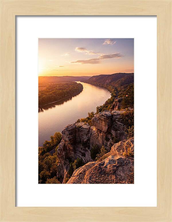 Vicksburg Bluffs At Sunset