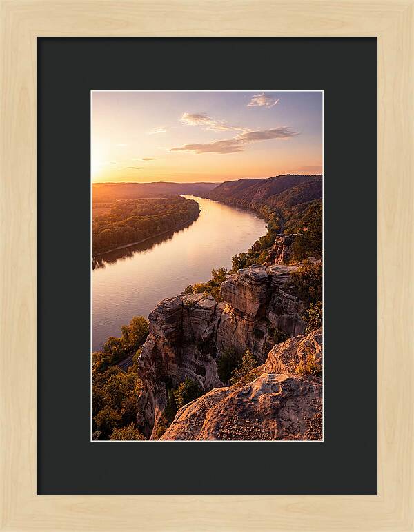 Vicksburg Bluffs At Sunset