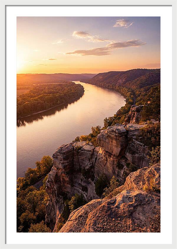 Vicksburg Bluffs At Sunset