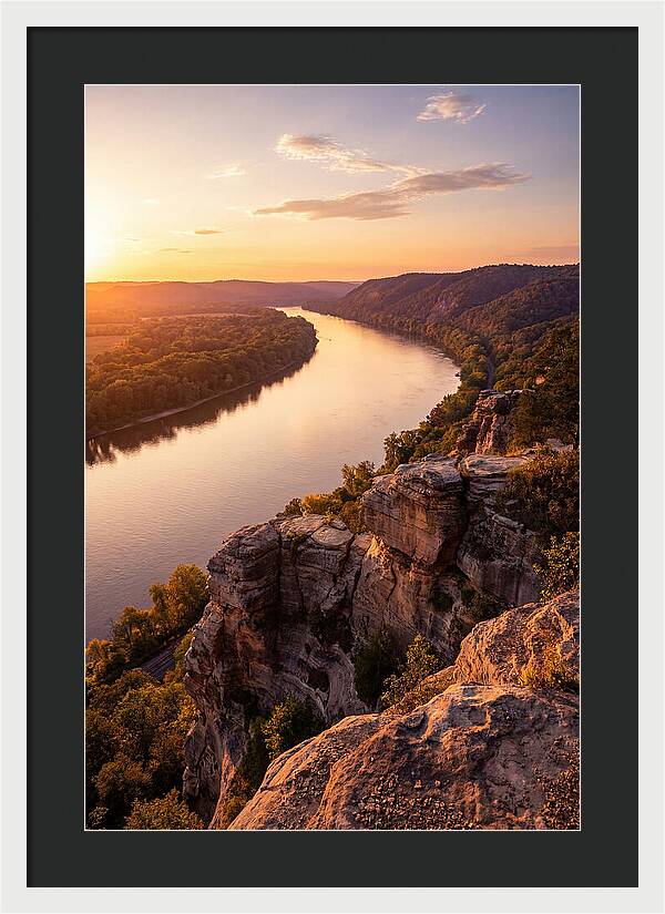 Vicksburg Bluffs At Sunset