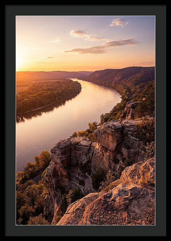 Vicksburg Bluffs At Sunset